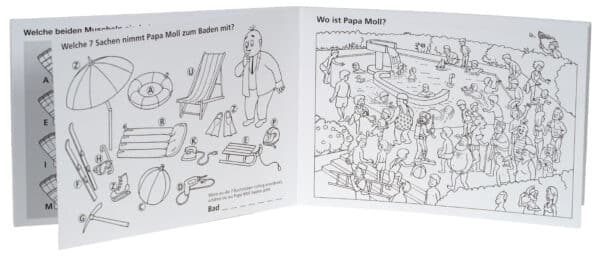 Livre de coloriage Papa Moll – Image 2