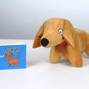 La peluche Tschips combinée à un mini livre