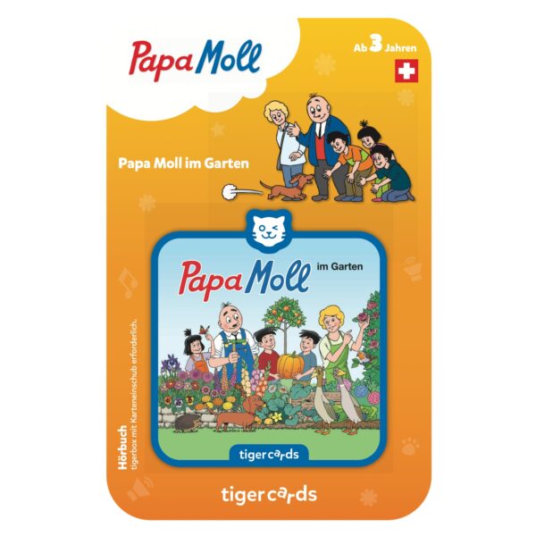tigercard "Papa Moll im Garten"