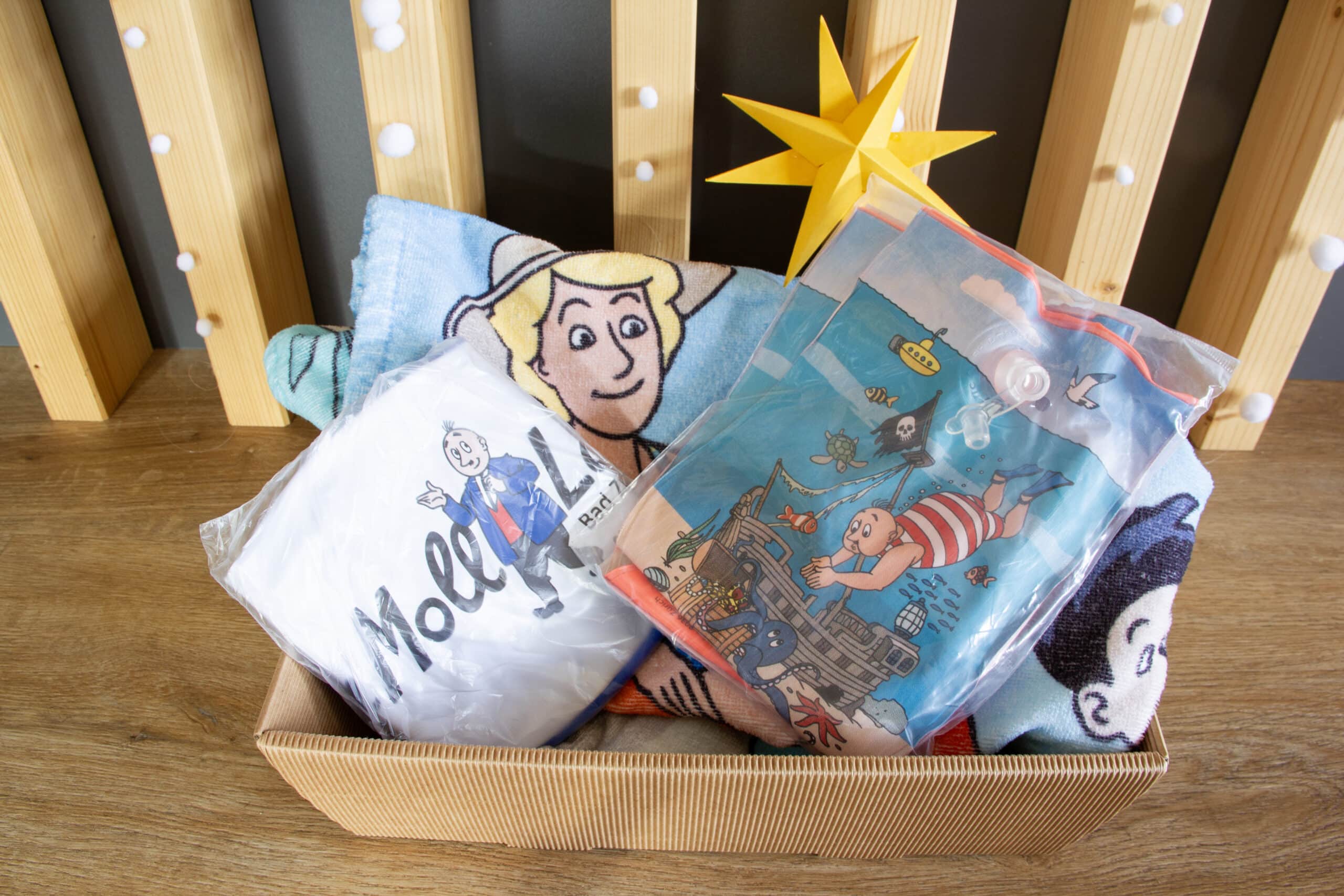 Papa Moll bathing fun